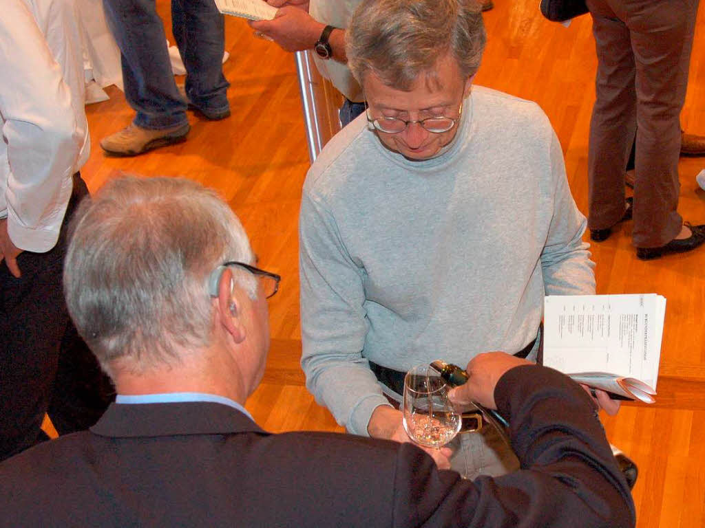 Burgunderweinprobe im Brgersaal in Endingen