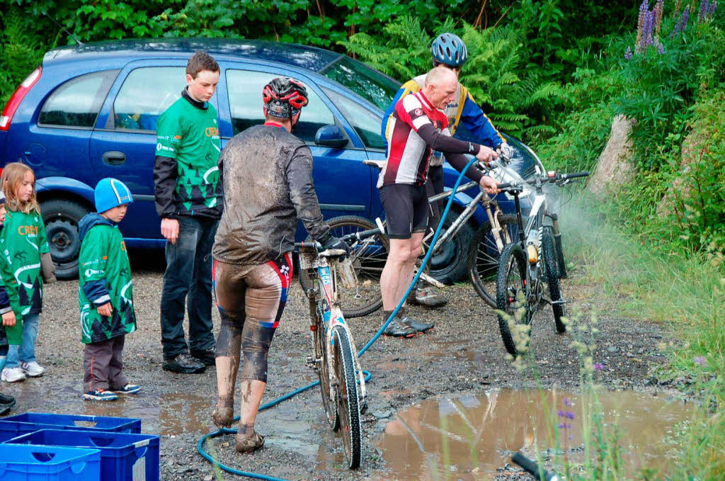 Regen: Der Ultra-Bike-Marathon endet fr viele in Bernau