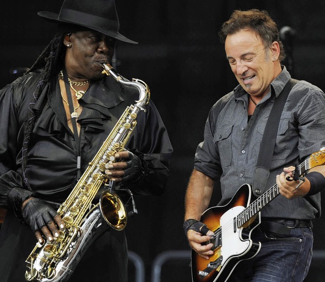 Clarence Clemons und Bruce Springsteen in Mnchen, 2009   | Foto: dapd
