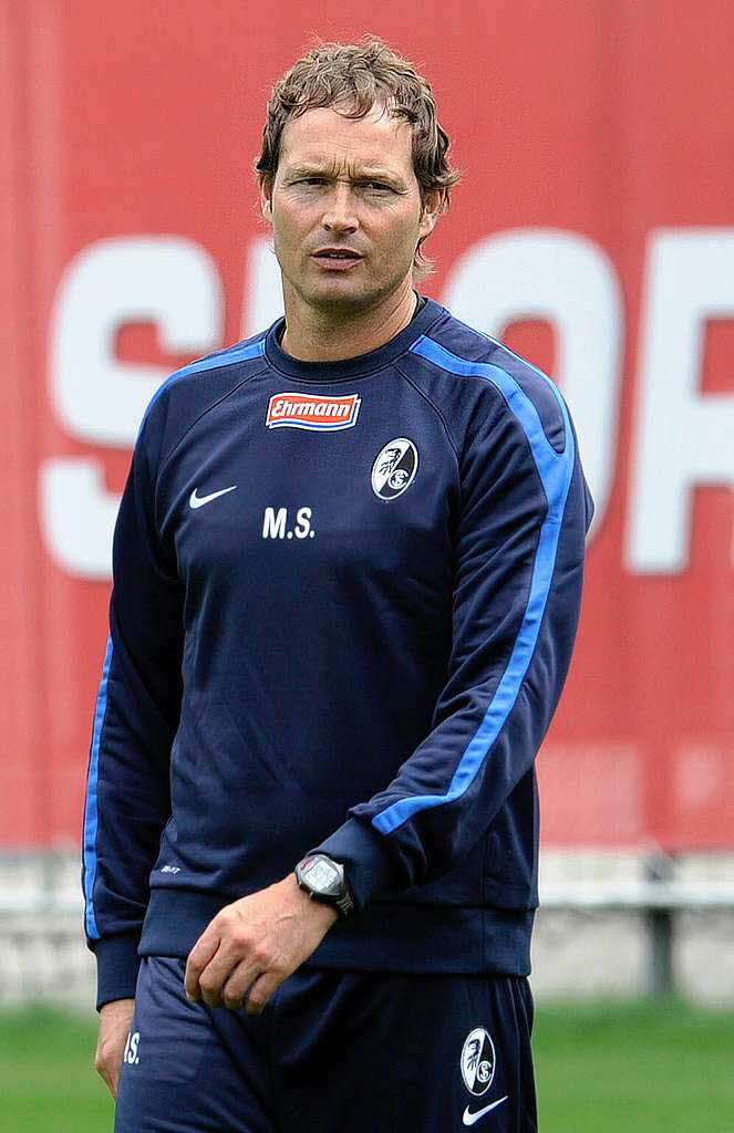Marcus Sorg an seinem ersten Trainingstag als Chefcoach