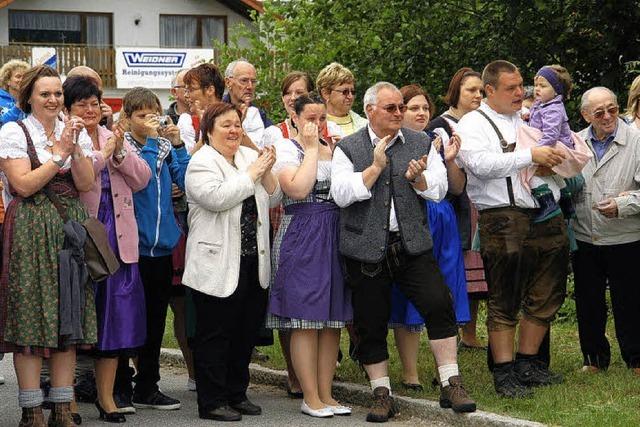 Ein Empfang mit vielen Trnen