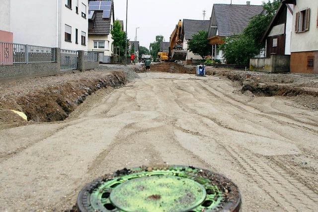 Grobaustelle in Schuttern