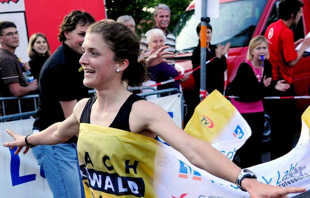 Geschafft und glcklich: eine Luferin...inlauf in Seelbach im vergangenen Jahr  | Foto: Wolfgang Knstle