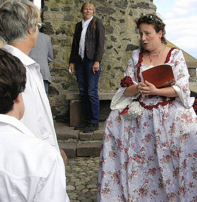 Die Marquise de Maintenon fhrte mit interessanten Geschichten durch Breisach.  | Foto: hans-jochen voigt