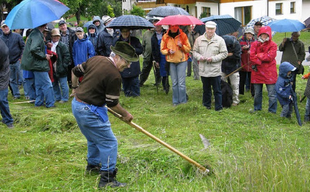 Weder Wettbewerbsteilnehmer noch Zusch...h vom schlechten Wetter beeindrucken.   | Foto: Ulrike Spiegelhalter