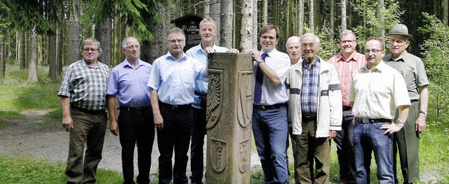 Treffen am Dreimrker: (von links) Ott...lfgang Wlfle und Franz-Josef Krmer.   | Foto: heidi fssel