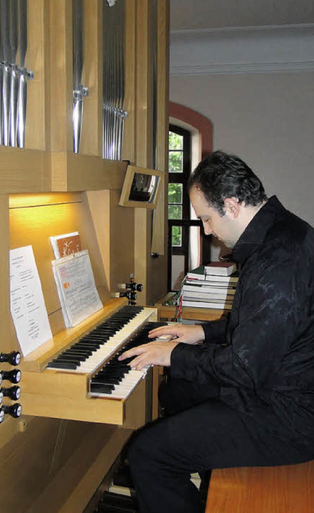 Orgelmusik von west- und osteuropisch...evangelischen Kirche in Bischoffingen.  | Foto: ines sle