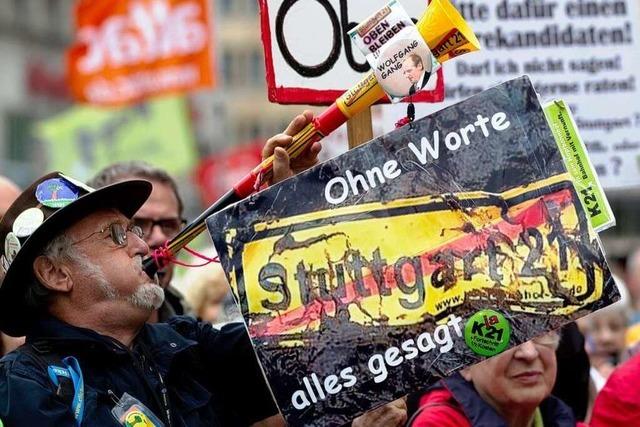 Stuttgart-21-Gegner rumen Gewalt ein – und distanzieren sich davon