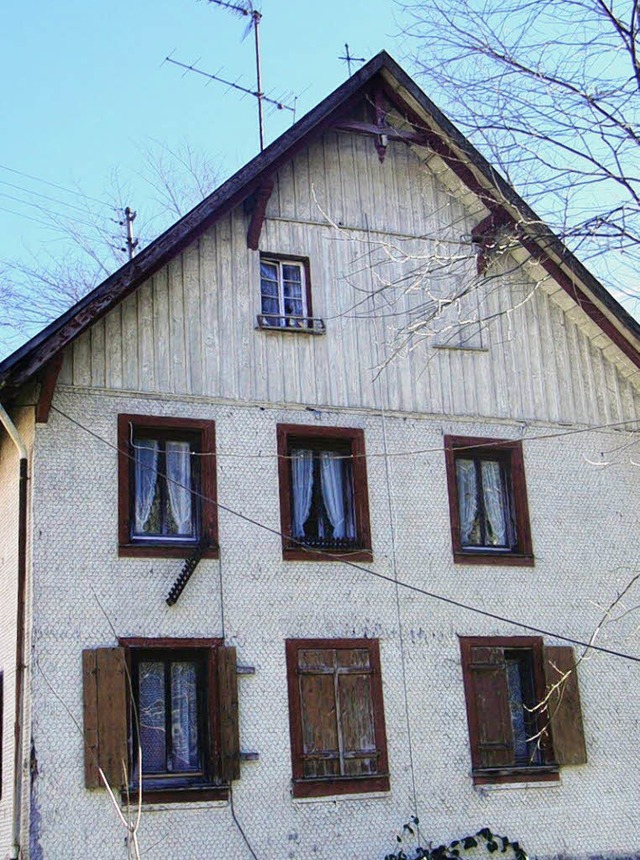 Im Speicher des Ruetenhofes wurde eine...st heute noch  am Dachfirst zu sehen.   | Foto: Archiv: Hans-Jrgen Wehrle