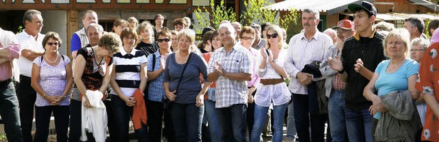 Applaus: Zaungste bei der Erffnung des Kirchbergfests.   | Foto: Sandra Decoux-Kone