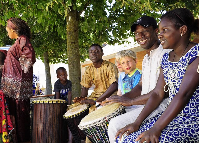 Afrikanische Rhythmen kamen gestern be...on der Gruppe &#8222;Blokosso&#8220;.   | Foto: Thomas Kunz