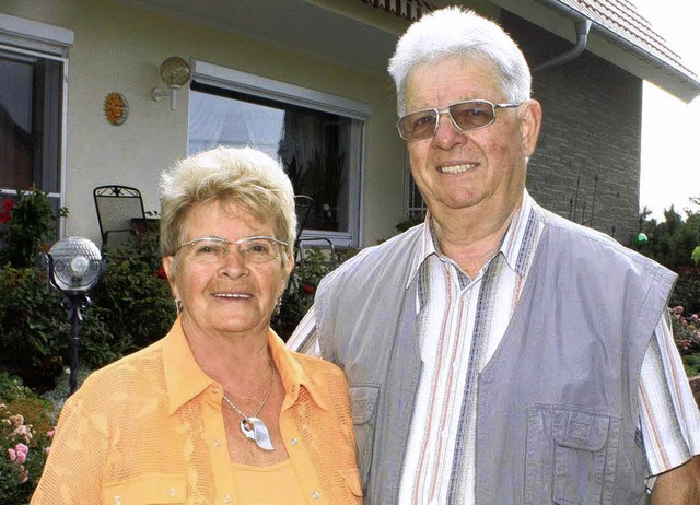 Gertrud und Josef Pflieger sind seit 50 Jahren ein Paar.   | Foto: ulrike hiller
