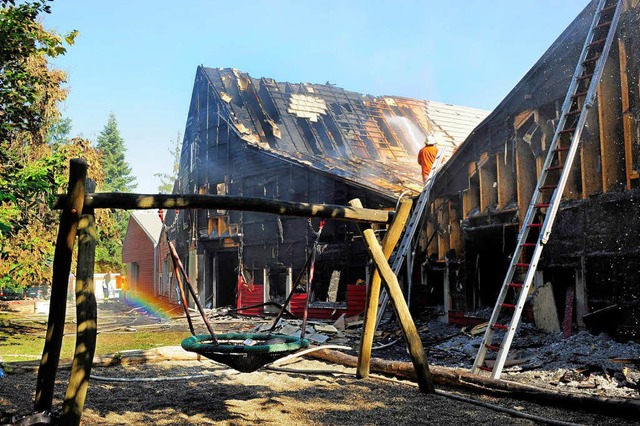 Viel ist vom Kindergarten St. Peter und Paul nicht mehr brig geblieben.  | Foto: Thomas Kunz