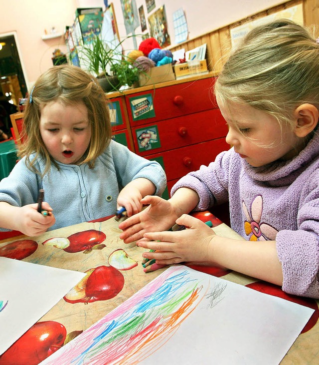 Fr die Betreuung der Kinder im Vorsch...gelten in Mahlberg neue Beitragsstze.  | Foto: DPA