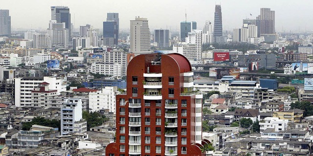 Kein Ort, um einen Schweizer zu heiraten:  Skyline von Bangkok   | Foto: afp/privat