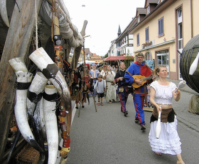 Fr drei Tage kehrt am Wochenende in d... optisch wieder das Mittelalter  ein.   | Foto: Michael Haberer