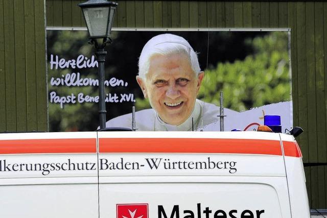 Wenn Gste den Papst sehen wollen