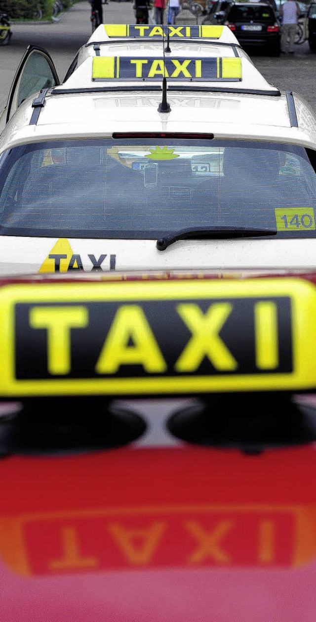 Taxifahrer sehen Rot, weil sie mehr Konkurrenz frchten.   | Foto: thomas kunz