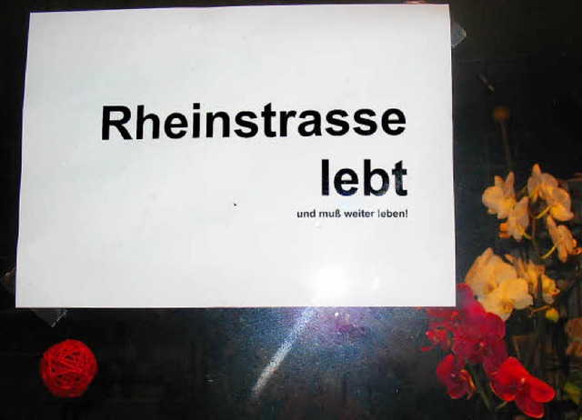 Die Rheinstrae beschftigt die Bad Be... Es wurde im April 2010 fotografiert.   | Foto: Katharina Meyer