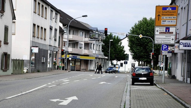 Die Basler Strae wird im August zur Baustelle.   | Foto: Maja Tolsdorf