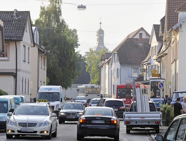 Morgendliche Stozeit in der Dinglinger Hauptstrae  | Foto: BETTINA SCHALLER