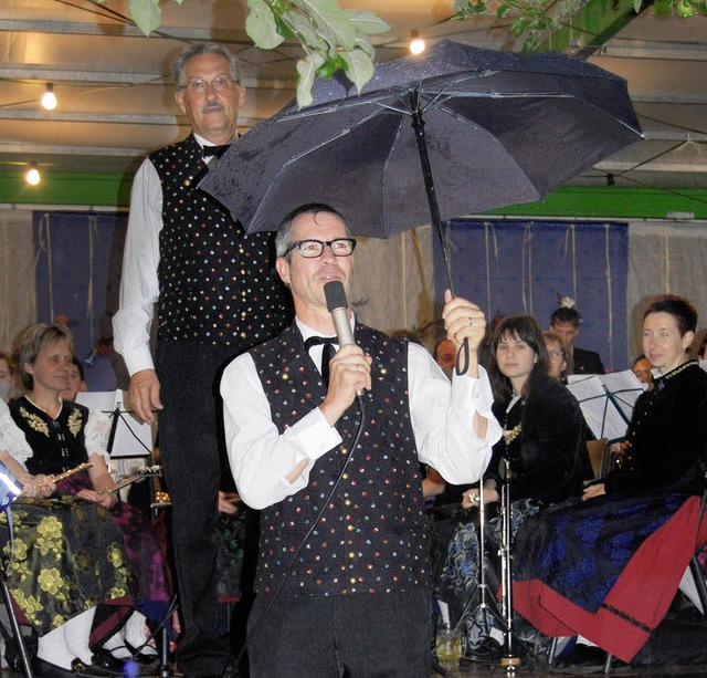 I&#8217;m singing in the rain: Moderat...217;s  hoffentlich trockener  weiter.   | Foto: Silke Nitz