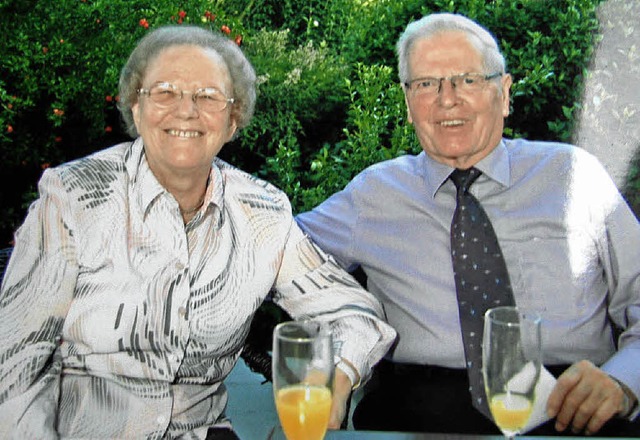 Helga und Siegfried Fischer haben  vor kurzem ihre goldene Hochzeit gefeiert.   | Foto: herbert trogus