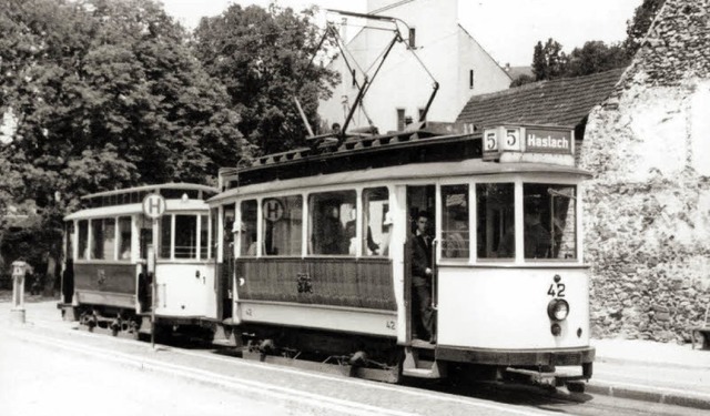 Von 1914 bis 1961 gab es von Herdern n...t war es die Linie 6 dann die Linie 5.  | Foto: Hans Sigmund