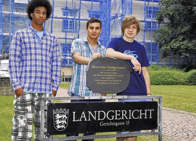 Sie retteten dem Busfahrer in St. Geor...enburg, Jonas Romann und Marius Haas.   | Foto: Sprich