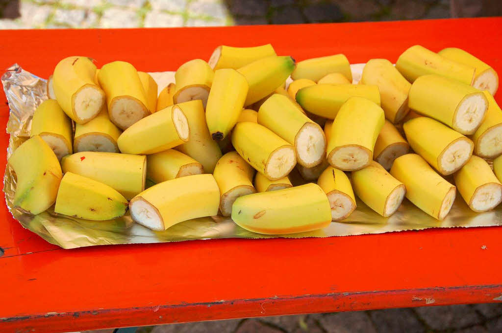 Bananenstcke fr abgekmpfte Luferinnen und Lufer