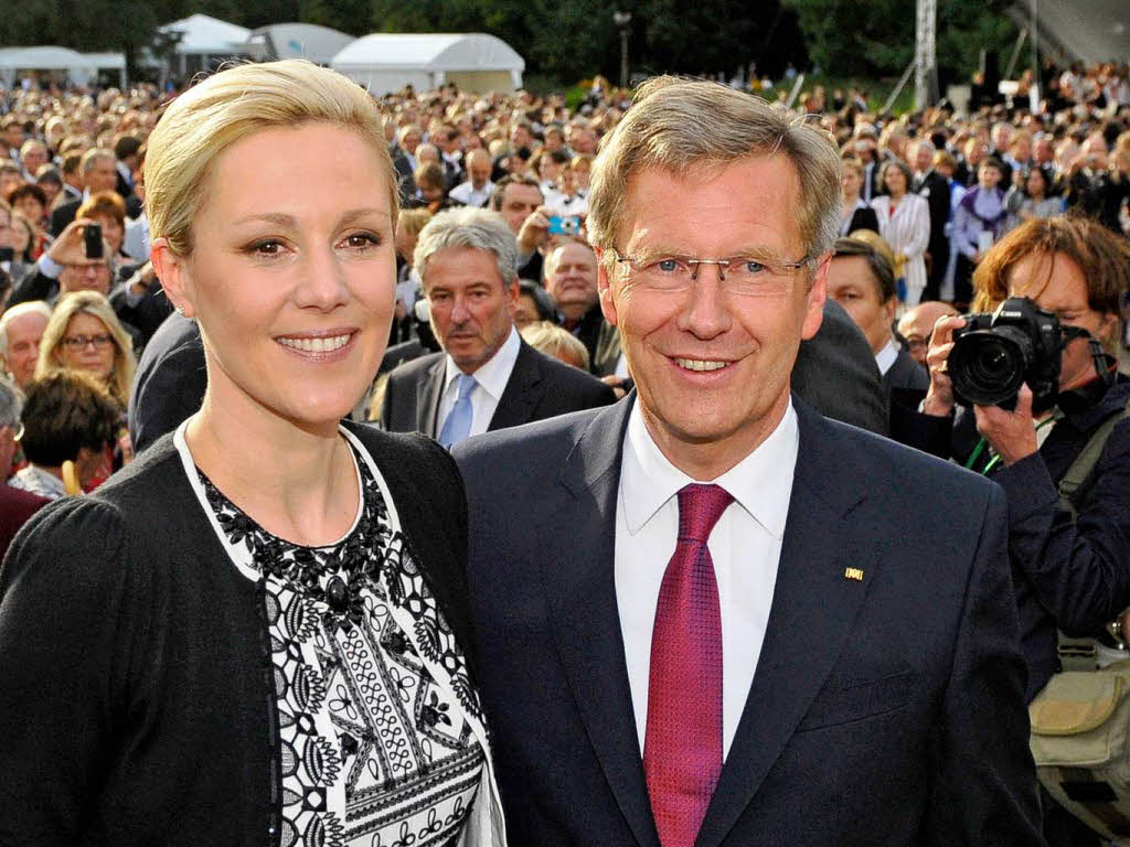 Bundesprsident Christian Wulff und seine Gattin Bettina.