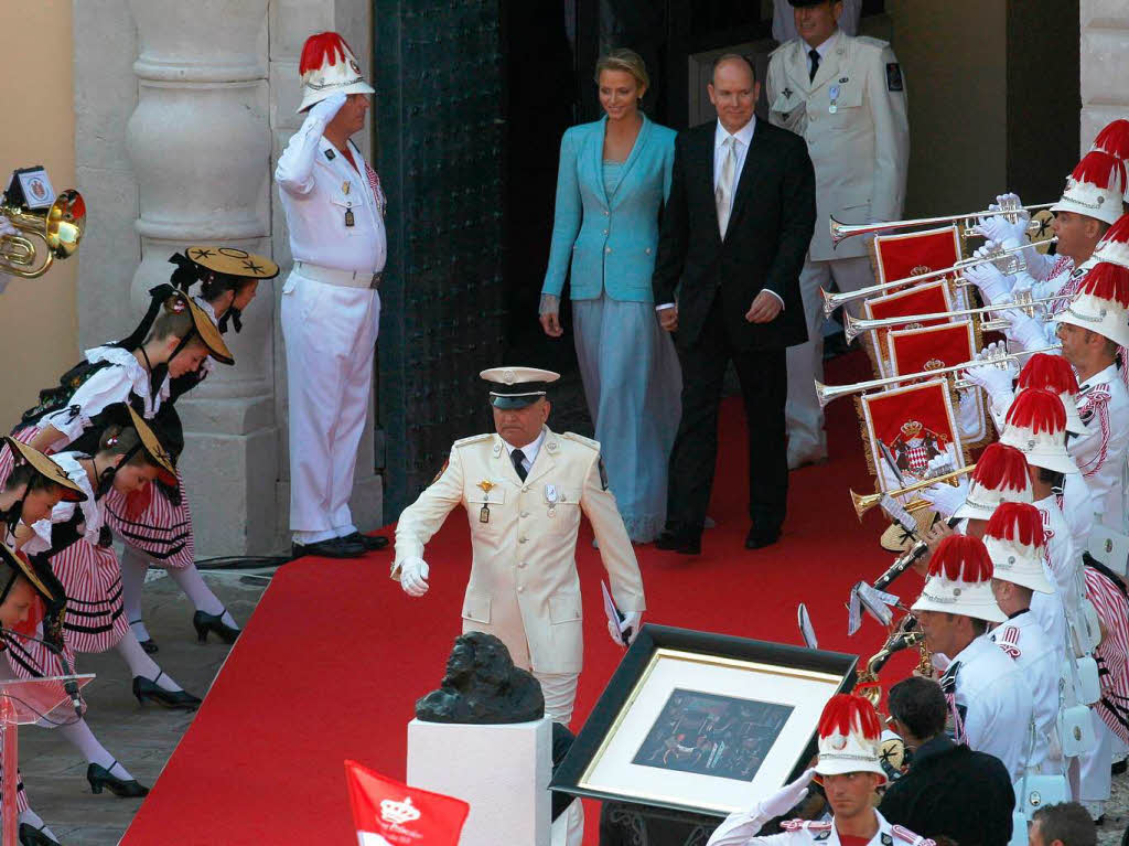 Die standesamtliche Trauung von Frst Albert II. von Monaco und Charlene Wittstock.