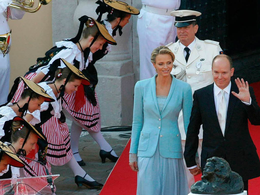 Die standesamtliche Trauung von Frst Albert II. von Monaco und Charlene Wittstock.