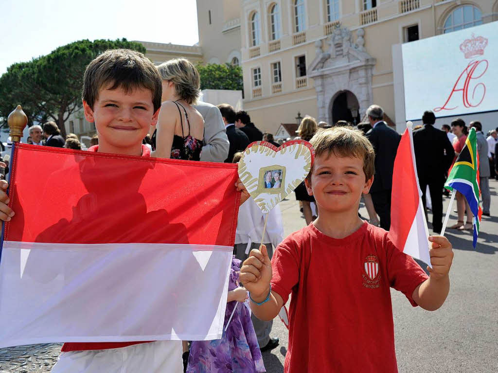 Die standesamtliche Trauung von Frst Albert II. von Monaco und Charlene Wittstock.