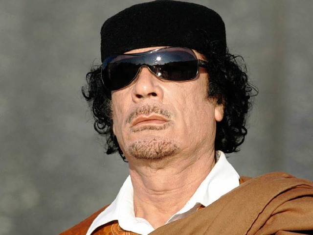 Muammar al-Gaddafi neigt zwar zu rheto... libyschen Machthabers durchaus ernst.  | Foto: dapd