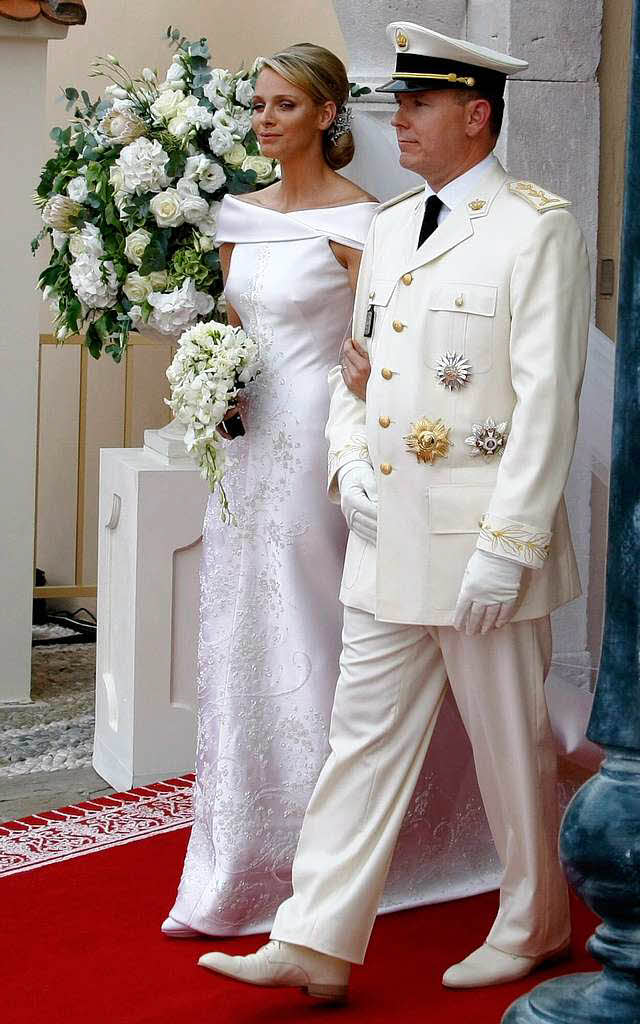 Frst Albert II. und Charlene von Monaco haben sich kirchlich getraut.