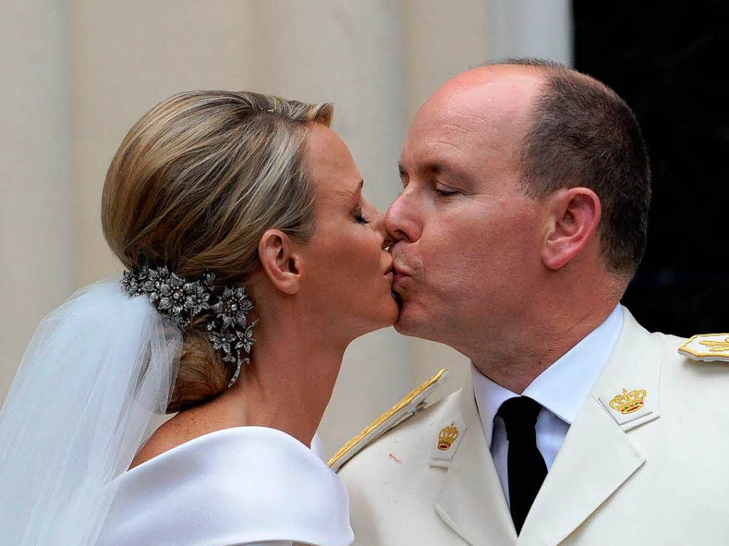 Frst Albert II. und Charlene von Monaco haben sich kirchlich getraut.