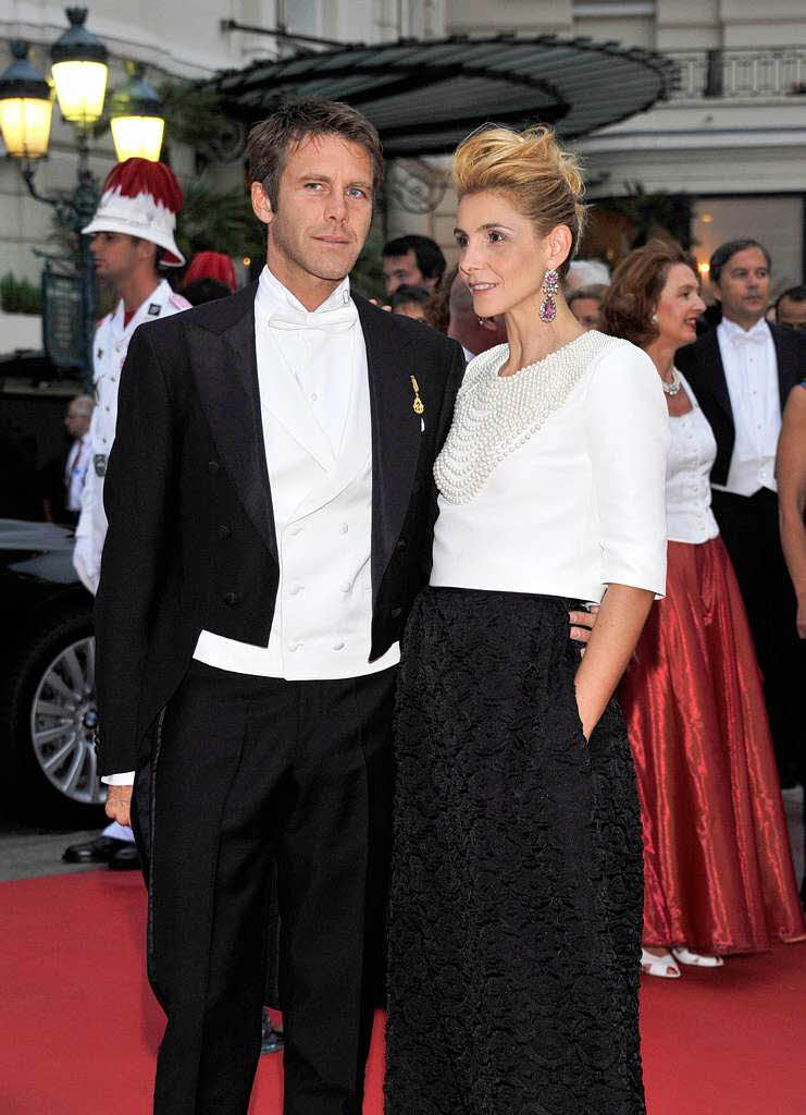 Prinz Emanuele Filiberto von Venedig und Piermont und seine Frau Clotilde Courau Prinz Emanuele Filiberto von Venedig und Piermont und seine Frau Clotilde Courau