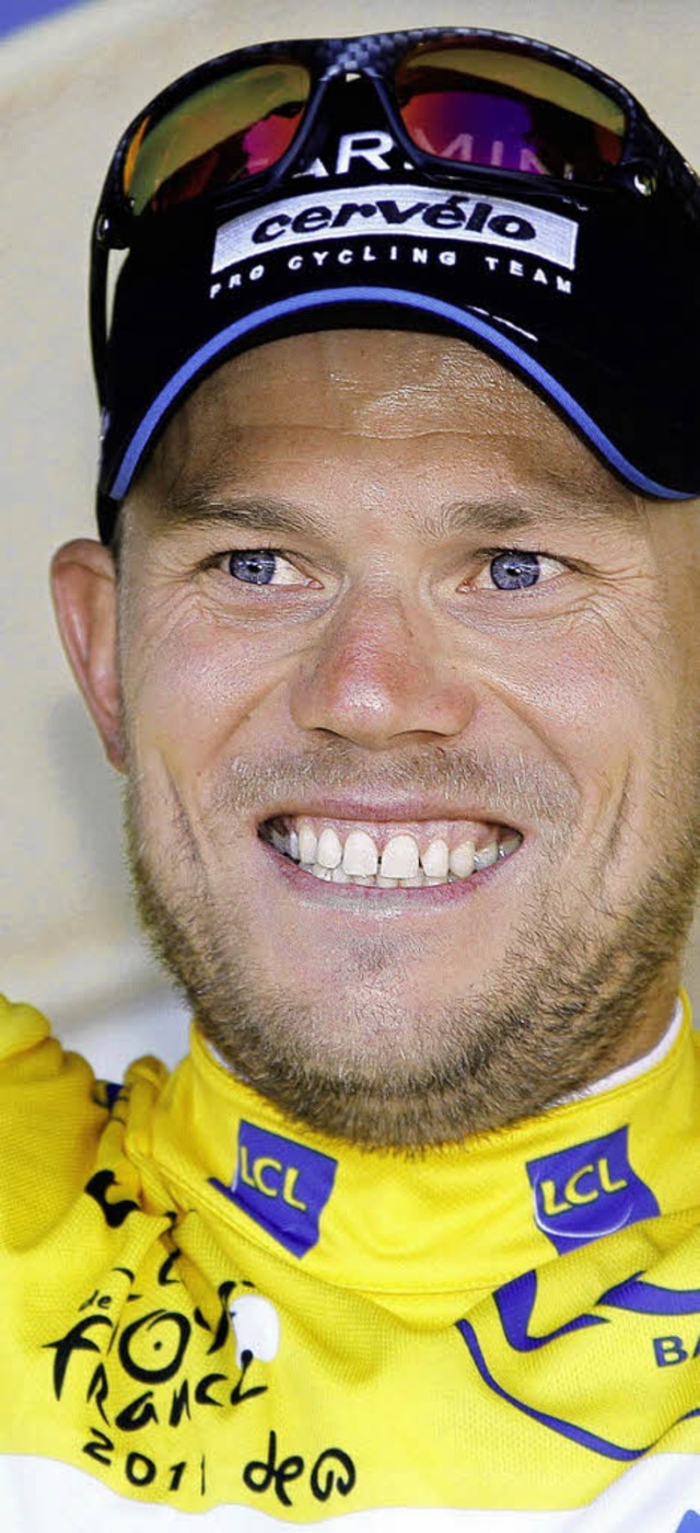 Der Weltmeister trgt Gelb: Der Norweger Thor Hushovd   | Foto: dpa