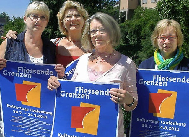 Frauen  fr  die Kulturtage: Gerlinde ...Vogt und   Brigitte Chymo (von  links)  | Foto: Roswitha Frey