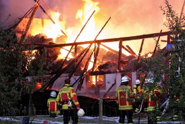 Grofeuer auf dem Scherpeterhof