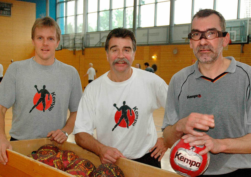 18. September 2006: Zusammen mit Bundestrainer Heiner Brand und Torwarttrainer Andreas Thiel