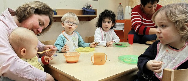 Die Kleinkindbetreuung war Thema im Oberrieder Gemeinderat.   | Foto: dpa