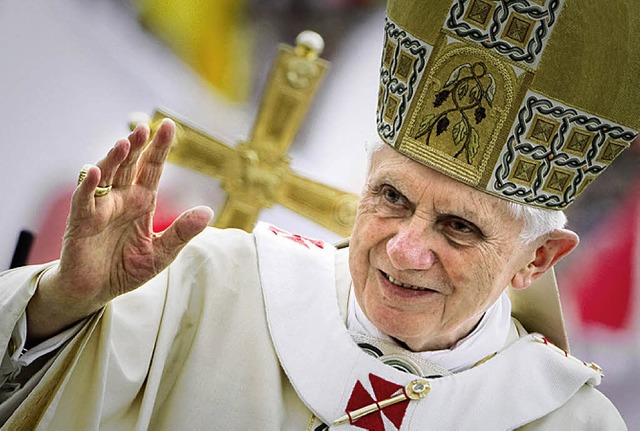 Papst Benedikt XVI kommt nach Freiburg, viele Rheinfelden gehen hin.   | Foto: dpa