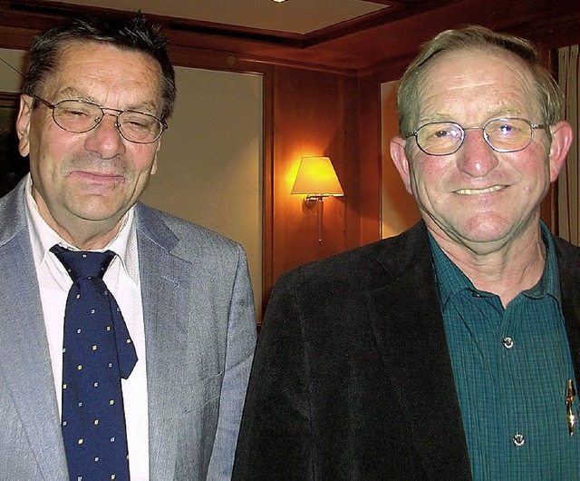 Saiger Stromer Helmut Kleiser (links) und OV Walter Sigwarth  | Foto: Ursula Schmidt