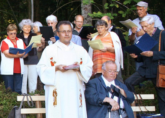 Pfarrer Lorenz Seiser feiert am 28. Au...hiedsgottesdienst im Hochschwarzwald.   | Foto: Dieter Maurer