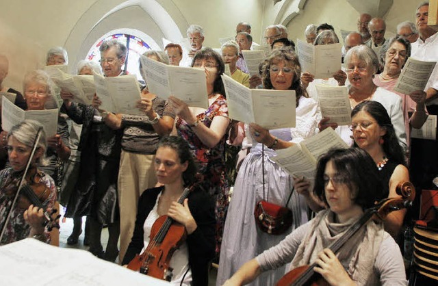 Anspruchsvolle Kirchenmusik war frs Patrozinium aufgeboten.   | Foto: heidi fssel