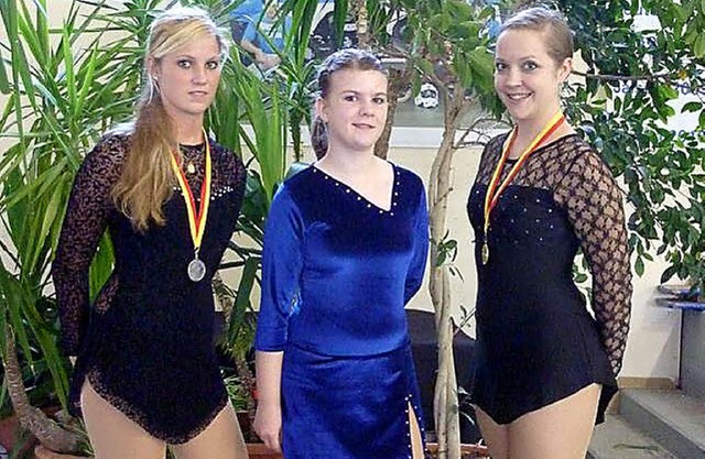 Alisa Beck, Julia Legnar und Sofia Kuc...die Deutsche Meisterschaft nominiert.   | Foto:  Verein