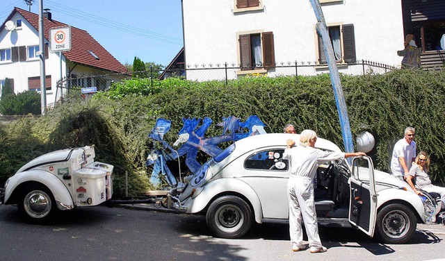 Der Herbie-Kfer von Heinz Aun siegte ...m Erdmannsdorf einen Stopp einlegten.   | Foto: Heiner Fabry