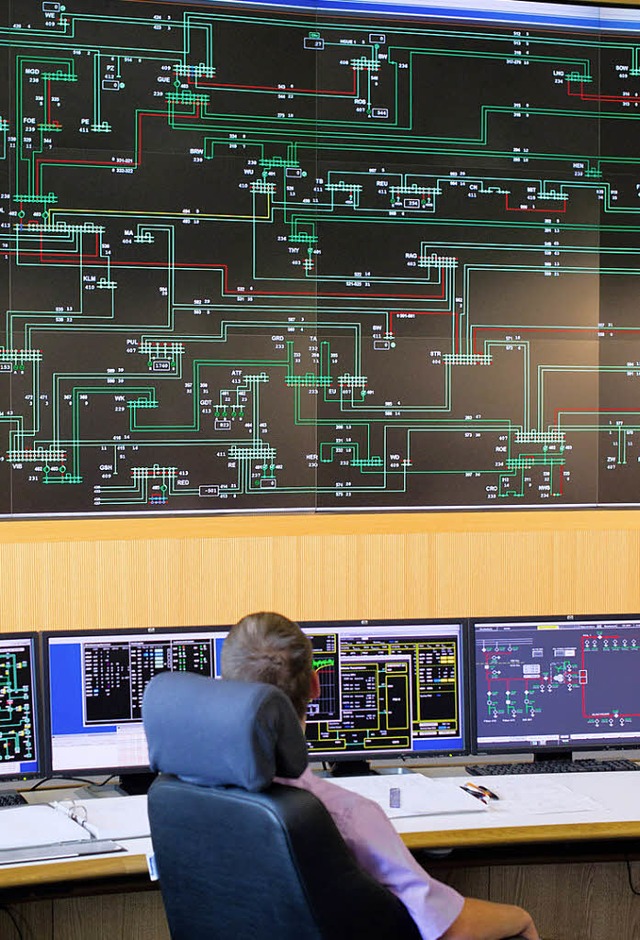 Die Netzwchter: Schaltzentrale eines Stromnetzbetreibers in Brandenburg   | Foto: dpa